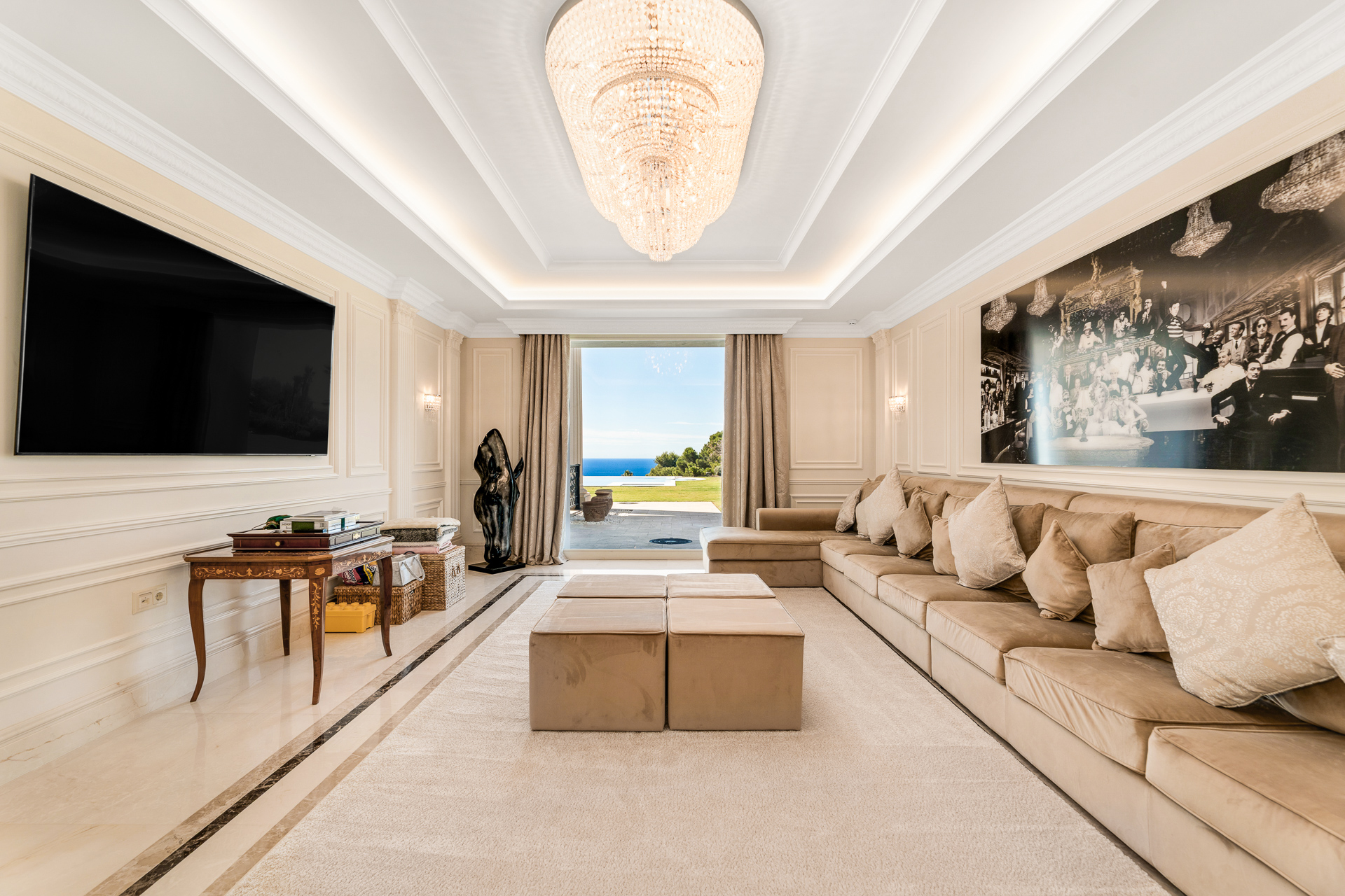 Living Room with Sea View